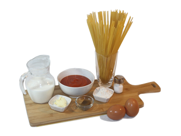 Zutaten für Spaghetti á la Mama